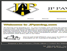 Tablet Screenshot of jppaving.com